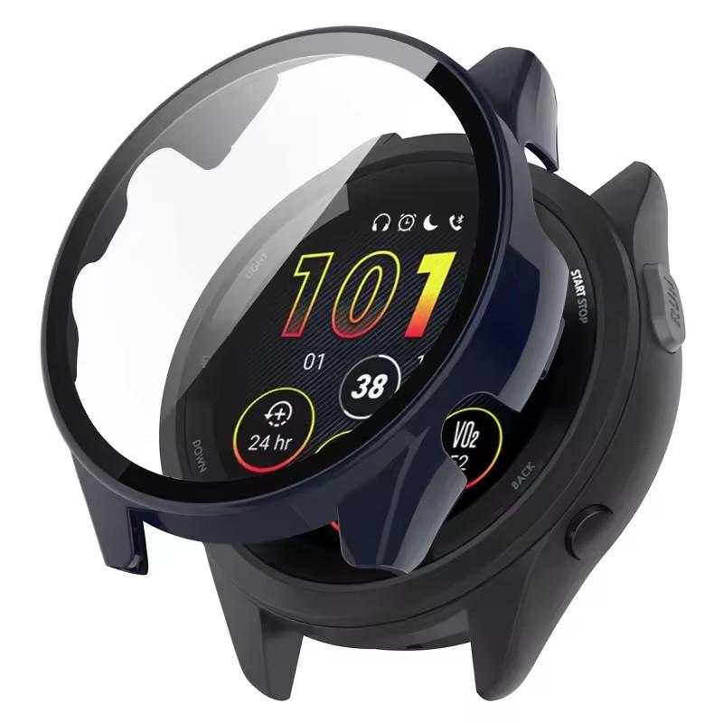 PC-deksel+Herdet glass For Garmin Forerunner 265 265S 965 955 255 165 / Venu 2 Plus 2s 3 Forerunner 255 955 965 Skjermbeskytter