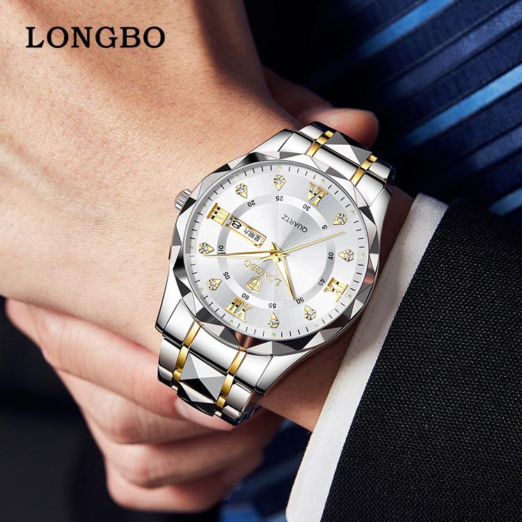 Longbo Men's Fashionable Waterproof Classic Wristwatch