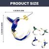 Elegant Hummingbird Enamel Earrings Sturdy Alloy Fashion Statement Pieces for Trendy Women Party and Daily Wear
