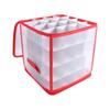 64-Grid Christmas Ball Storage Containers Translucent Xmas Ornament Storage Box  Holiday