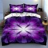 Purple, floral, abstract Bedding Duvet cover sets Duvet covers Pillowcases gifts (1 * Duvet Cover 2 * Pillowcases, without duvet insert)