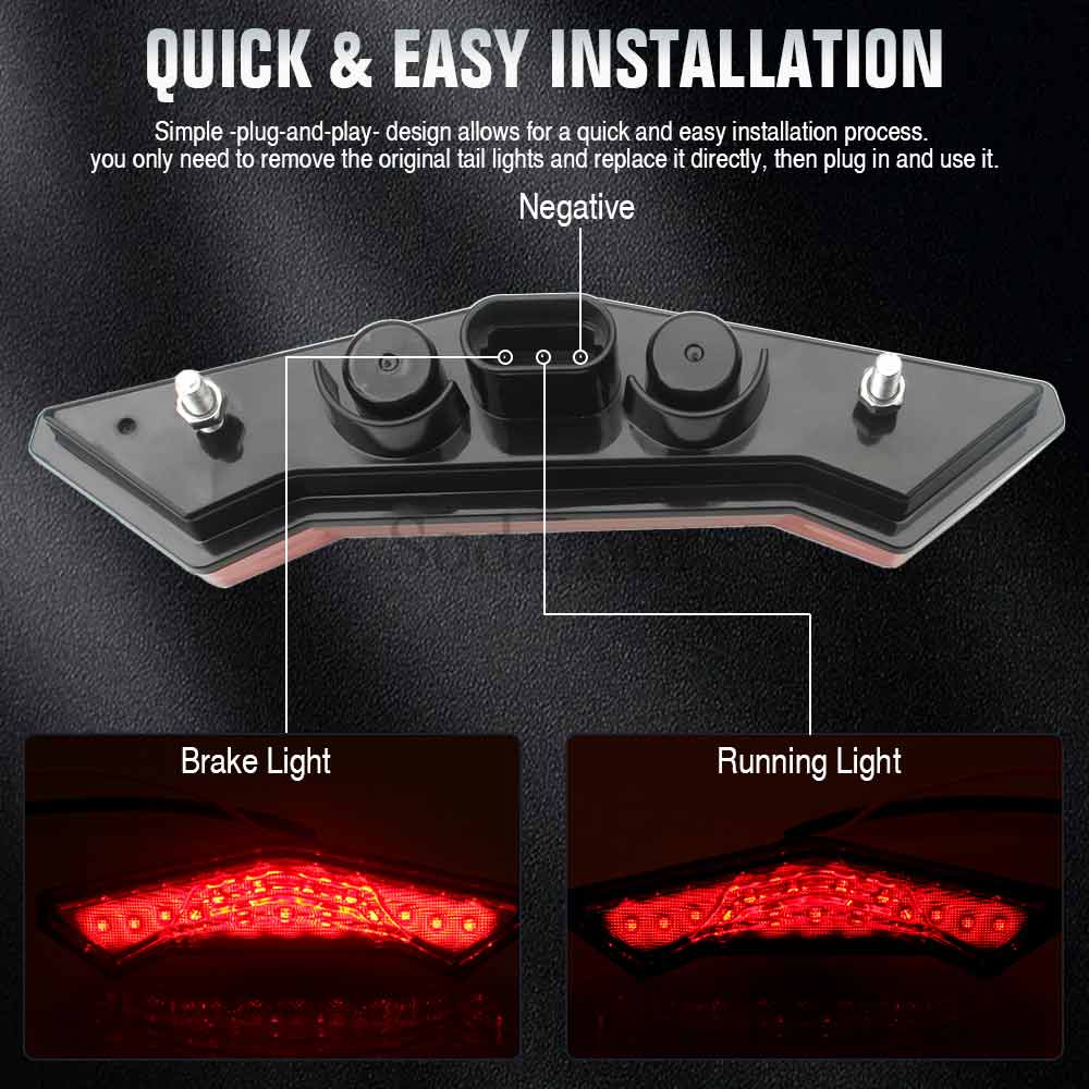 LED Tail Light Fit For 2021 2022 Can-Am Commander DPS XT MAX DPS XT 710006633 Modified Car UTV Rear Brake Stop Led Lights Lamps