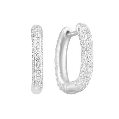 Silver Earrings with Cubic Zirkonia (2130543)