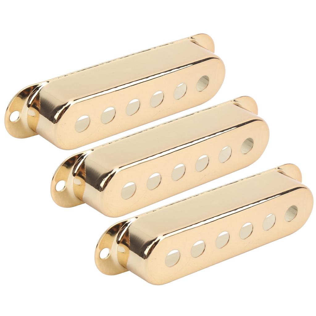 3Pcs Single Pickup Cover Brass 48mm 50mm 52mm Musical Instrument Accessories for ST SQ Electric Guitar