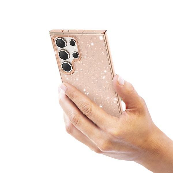 Transparent glitter for Samsung A56 Samsung S25ultra mobile phone case S23ultra double-sided film A53