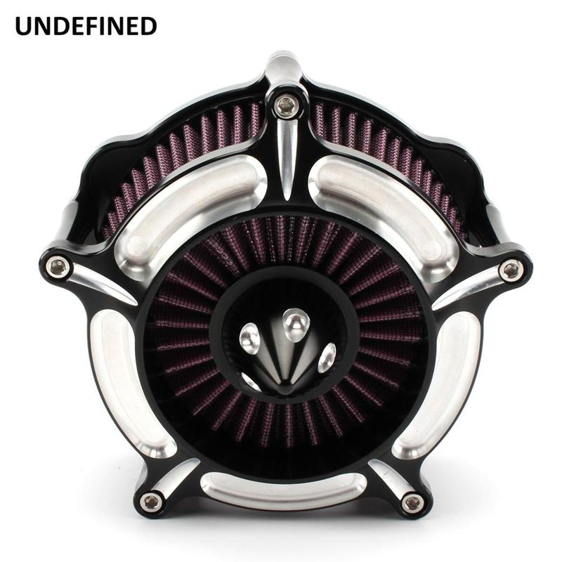 Motorcycle Air Filter Contrast Cut Turbine Air Cleaner Intake Filter For Harley Sportster XL883 1200 1991-2022 Filtre a Air Moto
