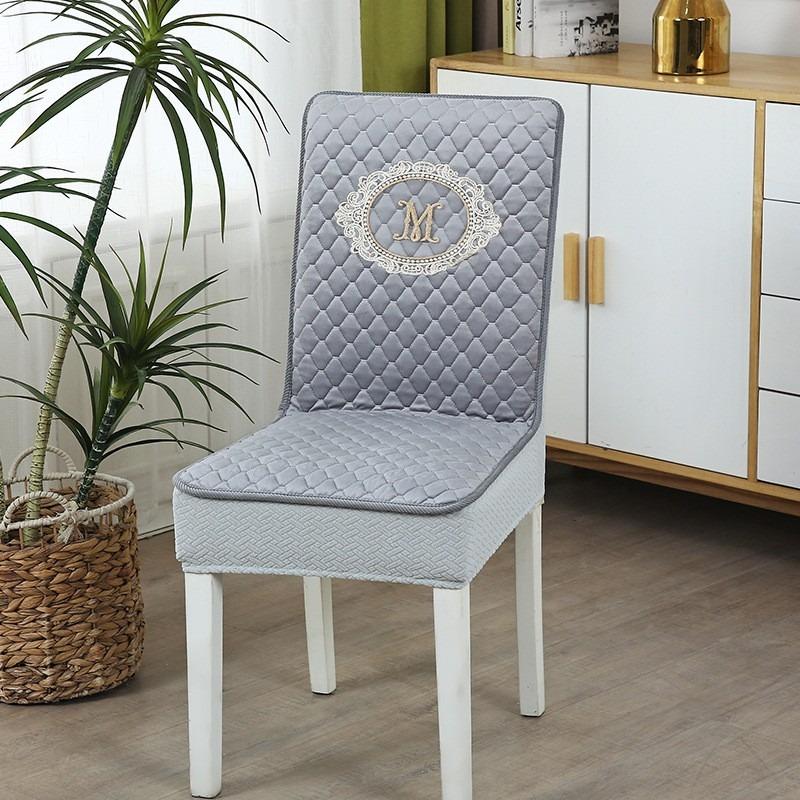 One-piece Dining Table and Chairs Cover Dining Chair Mats Chair Cover Set Household Cushions Elastic Stool Cover Four Season Universal Chair Cushion