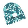 Teal Geometric Seamless Repeating Pattern Daily Style Knit Hat for Adults Perfect for Weekend Errands Quick Meetups Or Everyday City Wear with a Touch