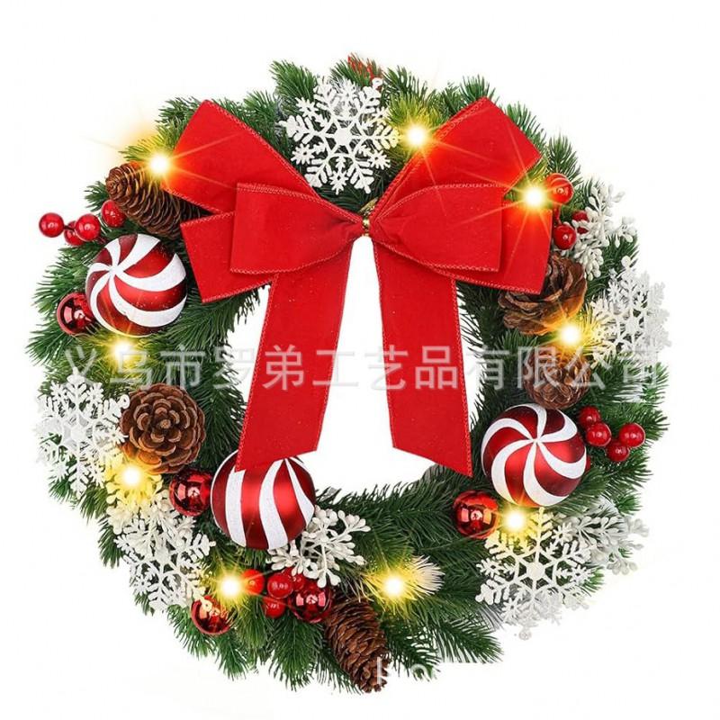 Christmas Wreath Door Hanging Decor Home Mall Window Party Festive Simulation Ornament