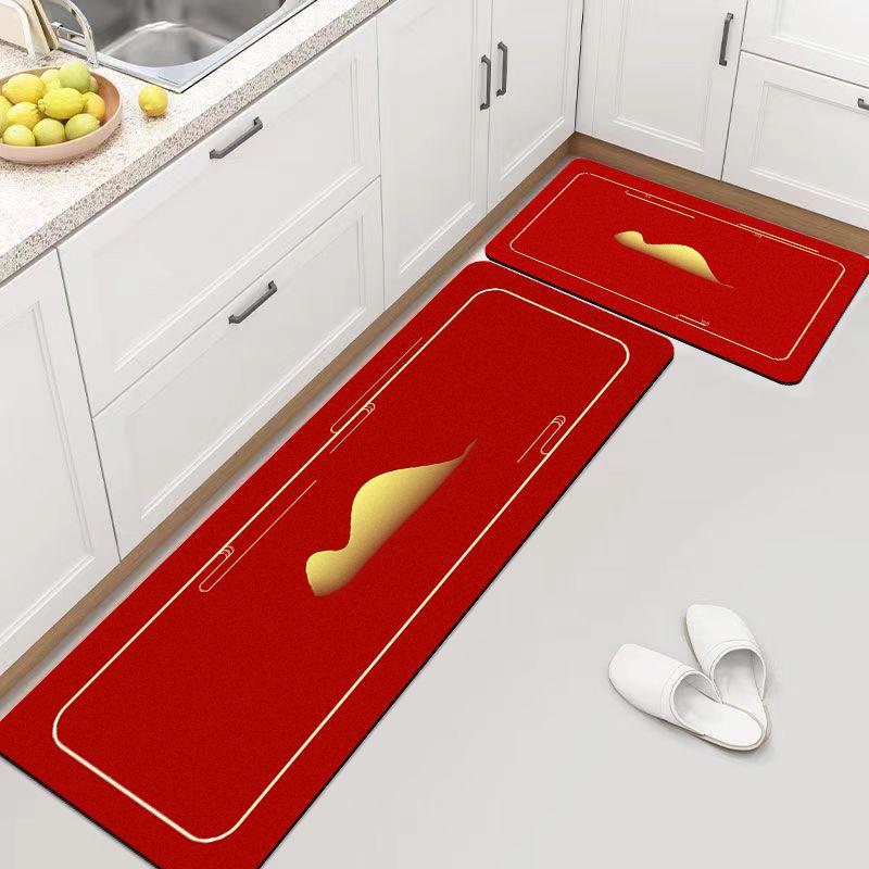 

Waterproof Non-Slip Kitchen Floor Mat: Oil-Proof, Washable, Water-Absorbent Diatomaceous Earth Foot Pad 40*60cm
