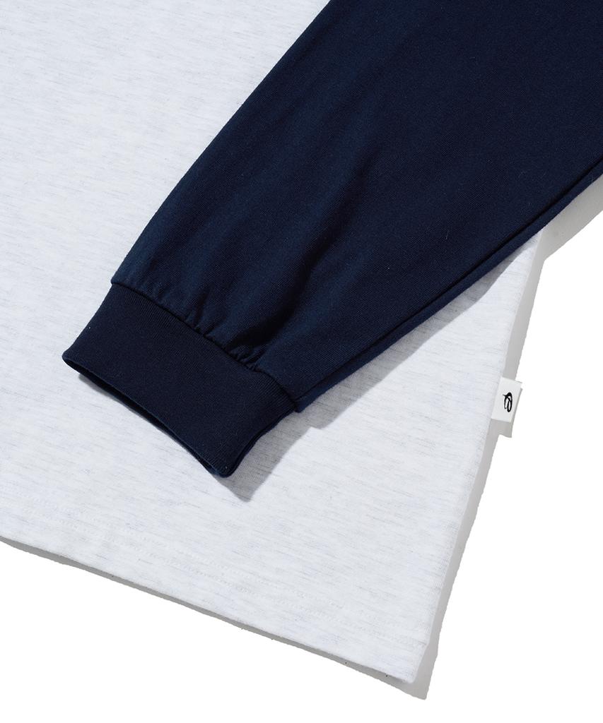 ESCAPEFROM Red Escf Logo Collage Print Long Sleeve Navy