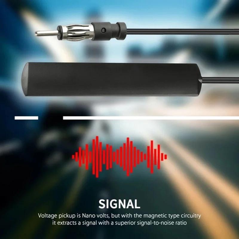 Universal Auto Car Radio FM Antenna Signal Amplifier for Marine Car Vehicle Boat RV Signal Enhancer