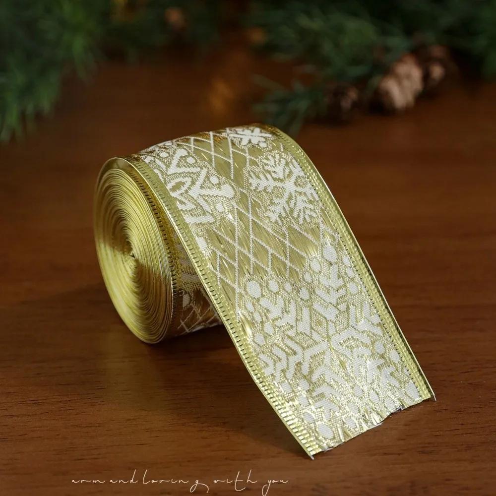 2M Sparkling Mesh Christmas Ribbon Elegant Glitter Sequins Diy Gift Bow Satin Organza Wedding Decoration Ribbon