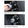 4 Set Trailer Hub Bearing Dust Caps Trailer Axle Dust Cap Wheel Center Caps Grease Covers with 8 Rubber Plugs for Camper RV Boat 2.72in 7000‑8000 Lbs