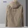 Luomeng Men's Detachable Hooded Business Casual Jacket