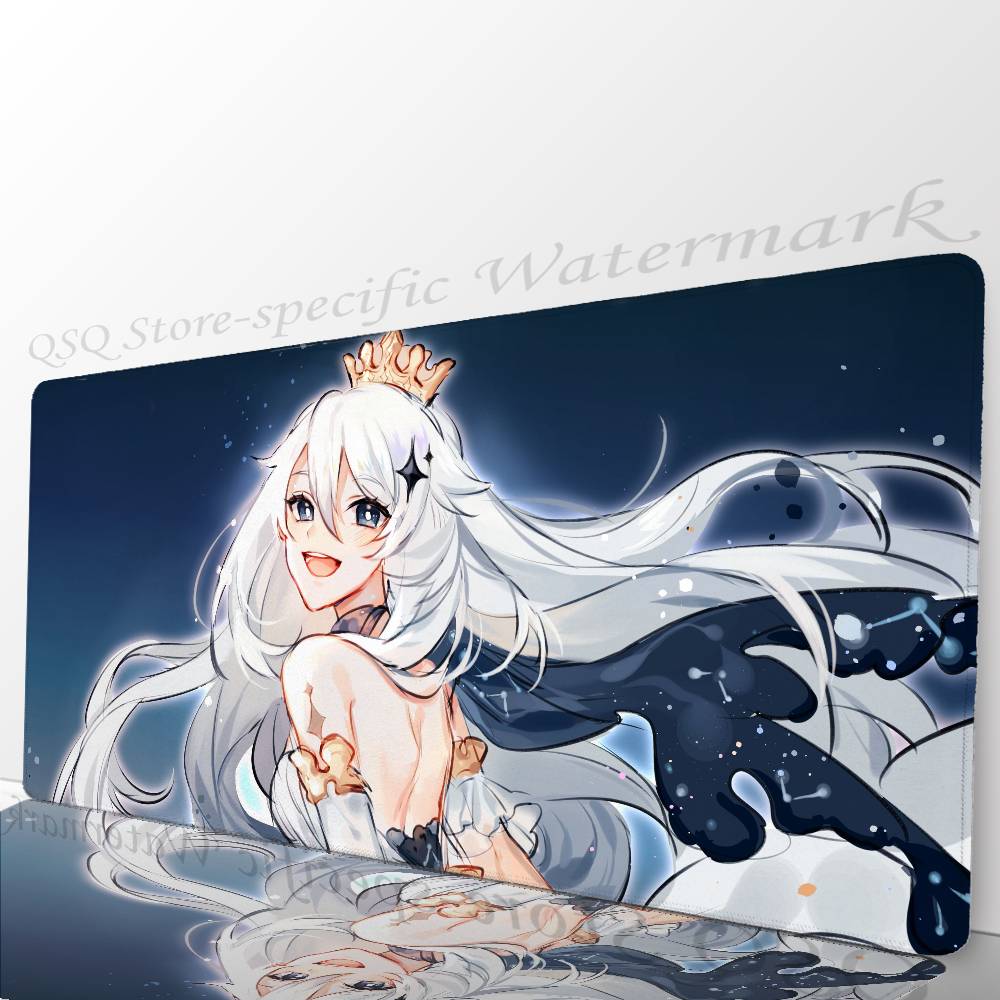 Paimon Game Anime Genshin I-Impact Mousepad Non-slip Suitable For Office Computers Laptops E-sports Game Desk Mats XXL Keyboard