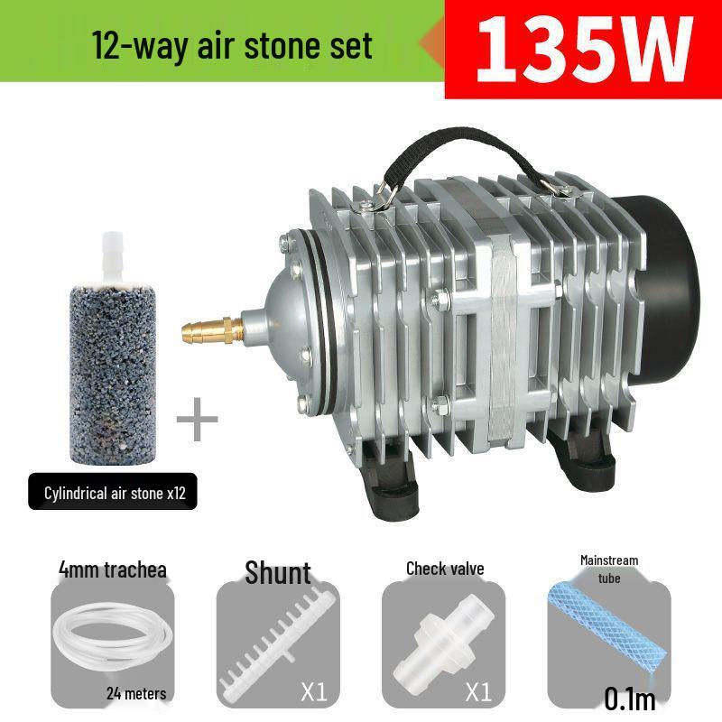 High-Power Electromagnetic Aquarium Aeration Pump for Fish Tanks & Ponds