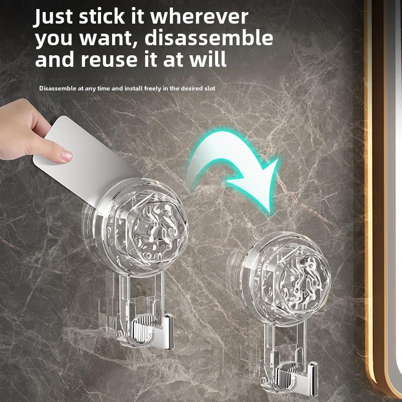 Suction Cup Hooks Household without drilling Multifunctional Wall Hanging Keys Clothes Hooks Bathroom Kitchen self-adhesive hook