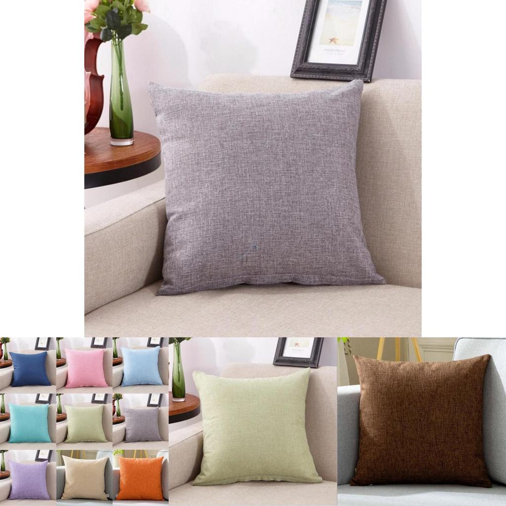 Versatile Cotton Linen Throw Pillow Cover For Chic Home Office And Sofa Decor