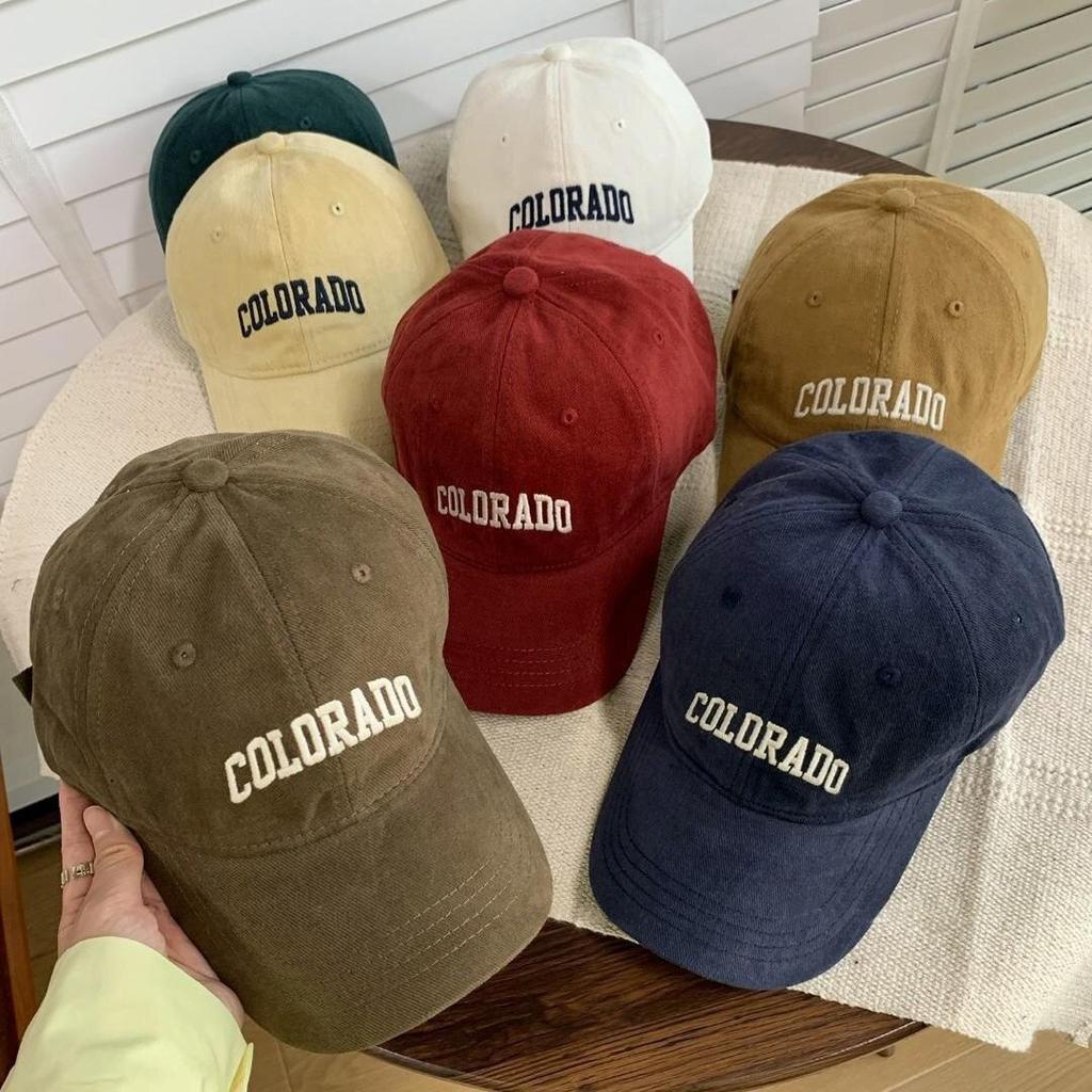Letter Embroidered Baseball Cap for Women New Wide Brim Big Face Showing Small Big Head Circumference Men's Hat Versatile