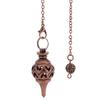 Cone 100% Copper Brass Metal Pendant Pendulum for Divination Dowsing Reiki Healing Egyptian Isis Pendulos Professional A001