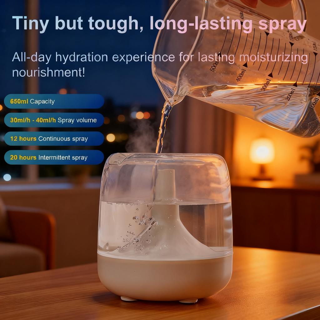 Large Spray Mute Aromatherapy Humidifier D Indoor Portable Small Night Light Bedroom Air Humidifier