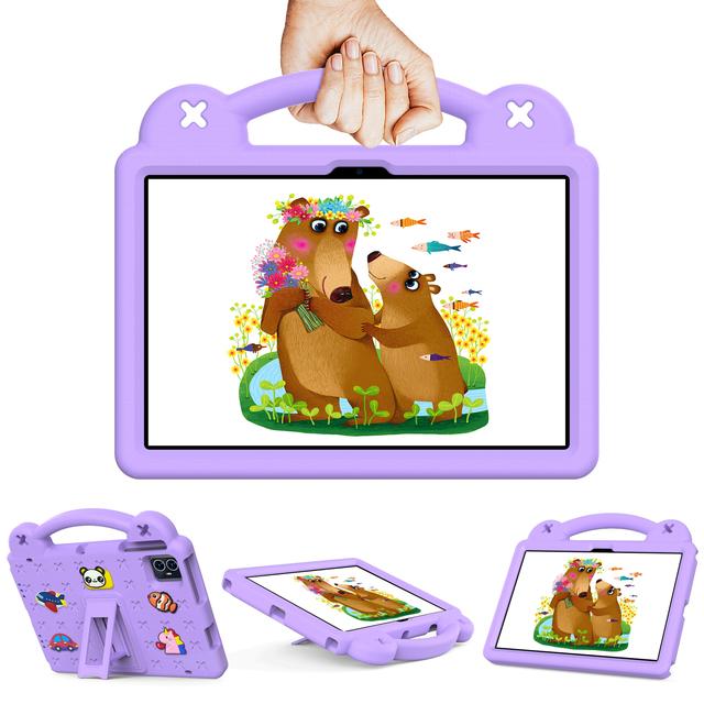 

EVA Bear Stand Colourful Case For Teclast P50 2025 2024 11.0 M50 HD Pro 2023 10.1 With Hand Holder Bracket Cover Kids Cute Fun Teclast M50 HD 2023