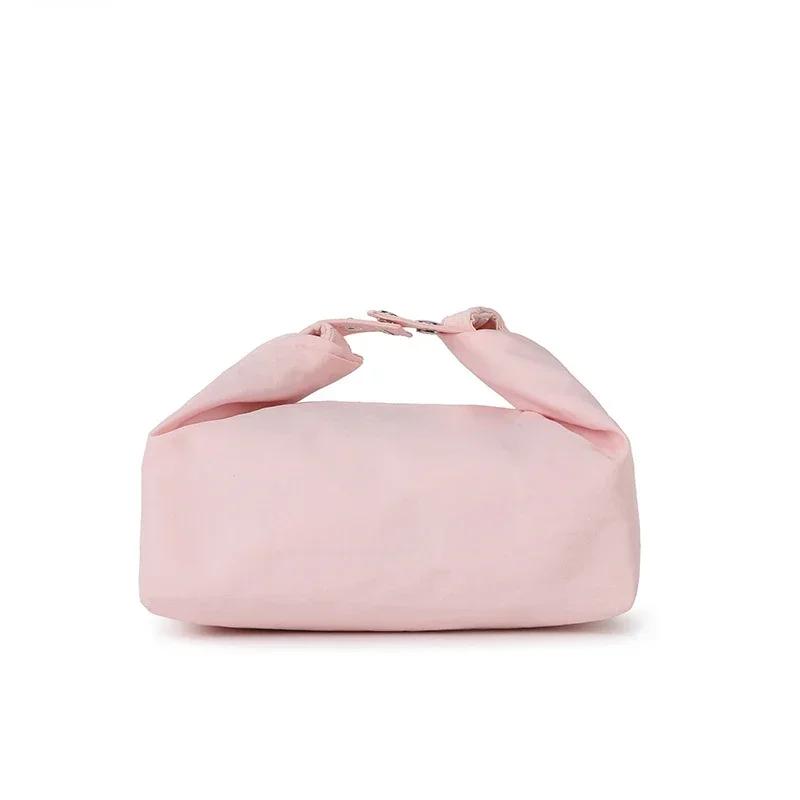 

Жіноча сумка для ланчу Офісний працівник Приносьте їжу Ізольована сумка-тоут Портативна сумка для пікніка Бенто-бокс для дітей Мішечок для збереження свіжості фруктів рожевий