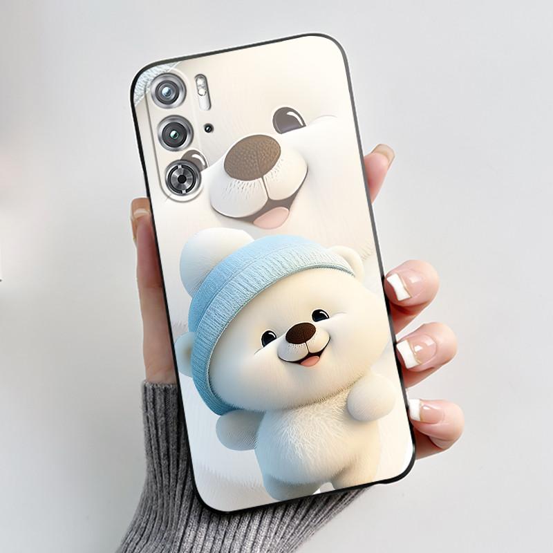 Phone Case For ZTE Nubia Red Magic Redmagic 9 9S Pro Plus 5G Case Cute Love Rabbit Protective Black matte TPU Soft Cover Casing
