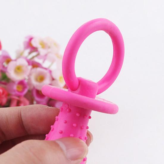 1 Pc Random Color Rubber Pacifier Puppy Dog Chewing Molar Play Toy Pet Supplies