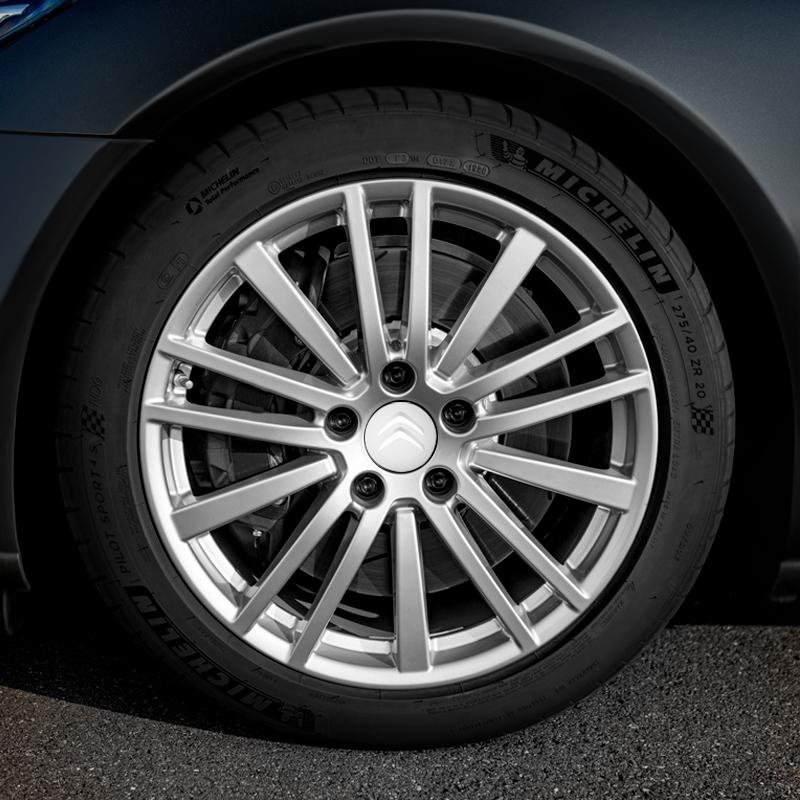 56mm Car Wheel Stickers Center Hub Cap Car Emblem Badge Decal For Citroen C3 C5 AIRCROSS C5X C4 Cactus PICASSO e-C3 e-C4 C1 DS