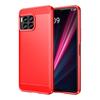 Carbon Fiber Texture TPU Case for T-Mobile Revvl 7 Pro 6x 5G Revvl 6 T Phone Pro 5G Shockproof Protective Business Full Protection Cover