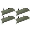 4pcs Flood Water Barrier Sand Bags Thickened Flood Prevention Sandbags for Flood Control 600D Oxford Cloth Canvas Green