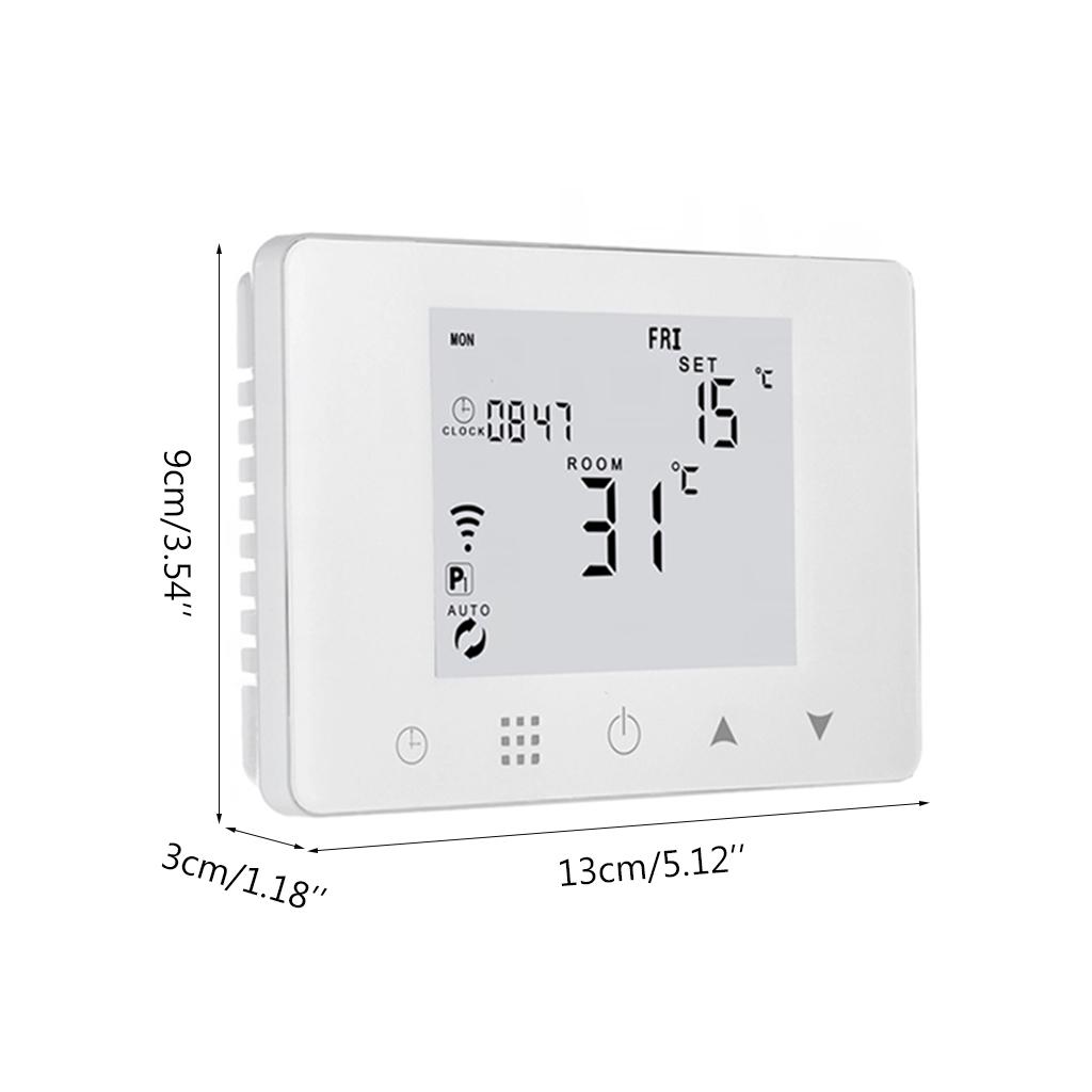 Compact for Smart Thermostat Programmable Thermostat Temperature Contorller for Electric Water Gas Boiler Floor Heating