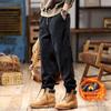 2025 Men's American Retro Harem Overalls - Thickened Spring/Autumn Casual Pants
