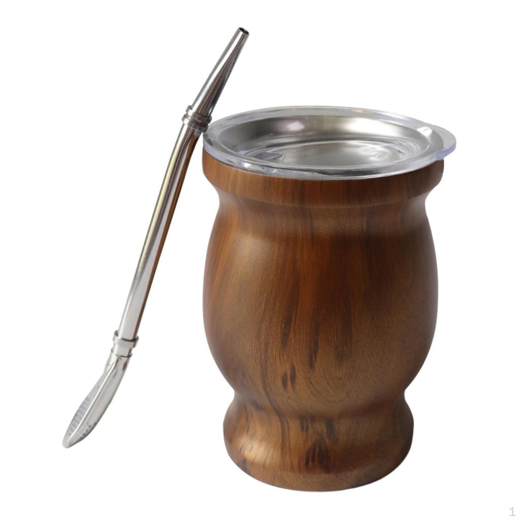 Yerba Mate Kopp 8 Unser Gaver Bærbar Kalebasssett Tesett Kopp/kalebass