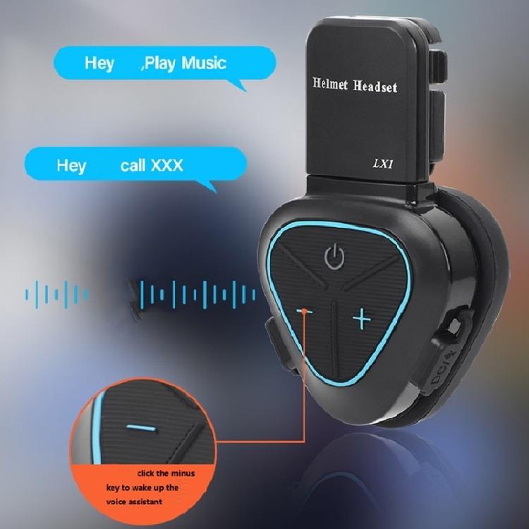 Handfree Headset for Helmets, Delivery Riders, Waterproof, Powerful Sound, 350mAh Long Battery Life, and Comfortable Fit