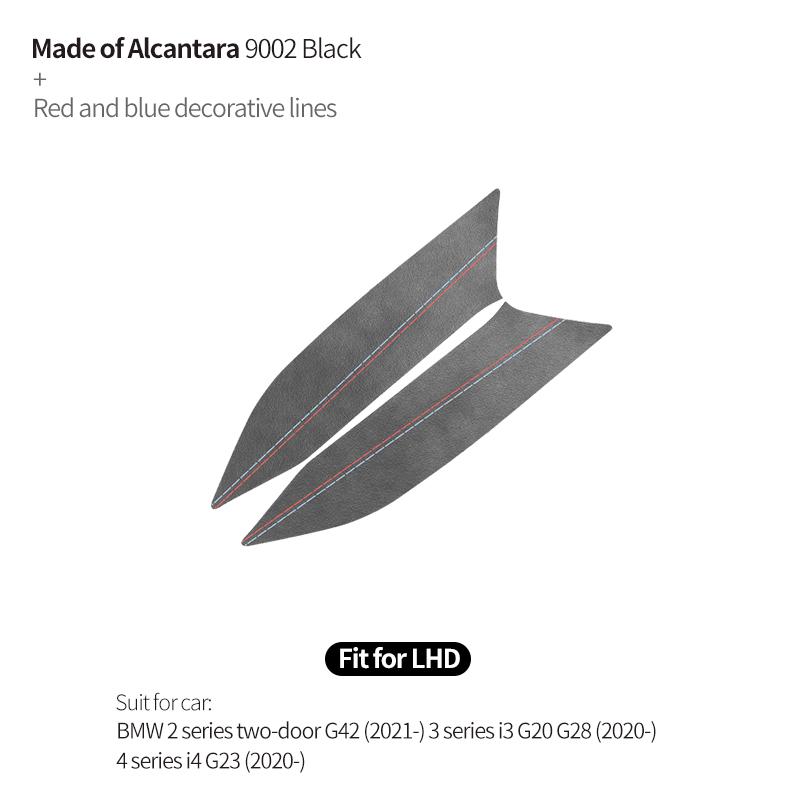 For BMW G20 G23 G28 G42 I3 I4 3 4 Series Made of Alcantara Center Console Gear Panel Side Trim Strips Car Interior Accessories