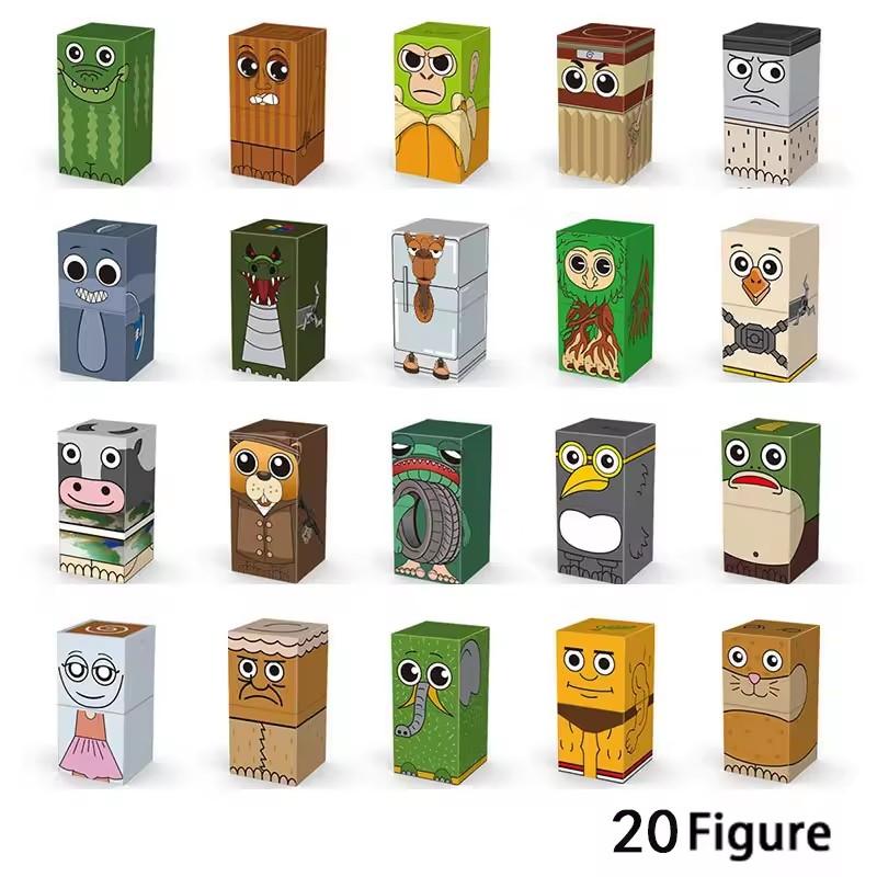 Tung Tung Tung Sahur Italian Brain Rot Animals Tralalero Tralala Shark Magnetic Building Blocks