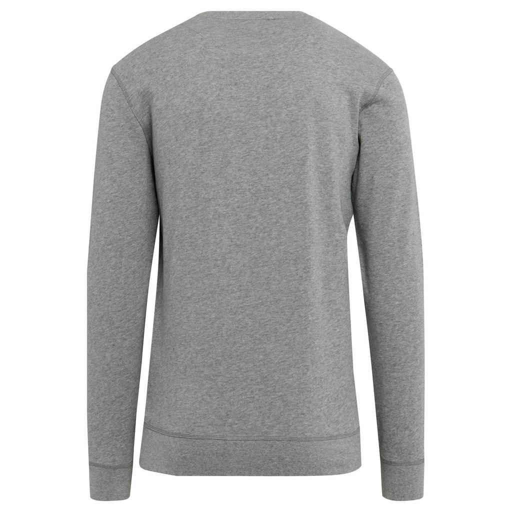 Build Your Brand Unisex Adult Heather Lightweight Crew Neck Sweatshirt