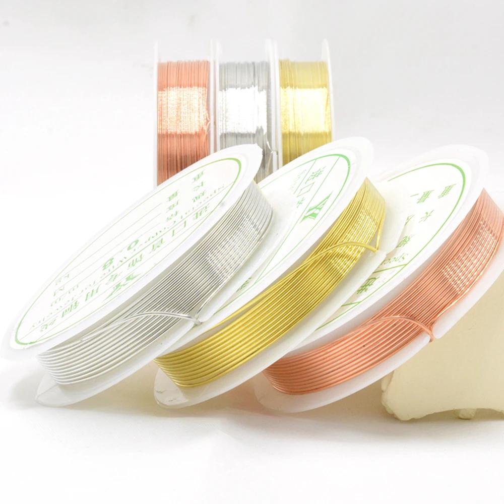 Copper Wire for Jewelry Making DIY 0.2-1mm Beading Wire Cord String Craft Handmade