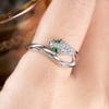 S925 silver diamond snake ring accessories girls versatile temperament ring 2026 new daily wear jewelry gift