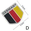 Pegatina Calcomanía Bandera de Alemania 3D para Coche Accesorios Pegatinas para Renault Peugeot Citroen Cruze Chevrolet Ford Focus VW Golf Benz BMW ab2