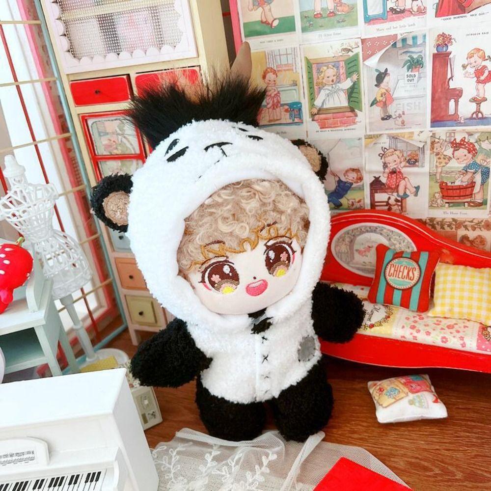 

Толстовки с куклами-пандами из мультфильма, модная милая мини-одежда, одежда для кукол 20 см/мягкие хлопковые куклы