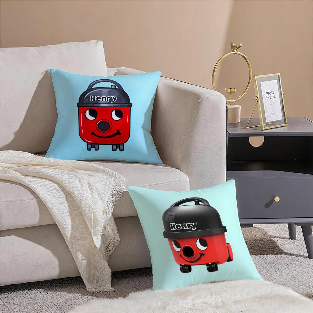 Brand H-Henry Hoover Cushion Cover Breathable Linen Pillowcase Summer Odorless Eco-Friendly Invisible Zipper Washable