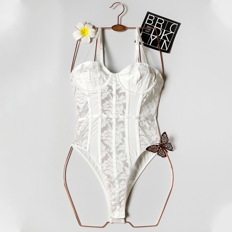 Trendy European & American Sexy Patchwork Backless Spaghetti Strap Bodysuit: High-End Body Shaping Women's Streetwear