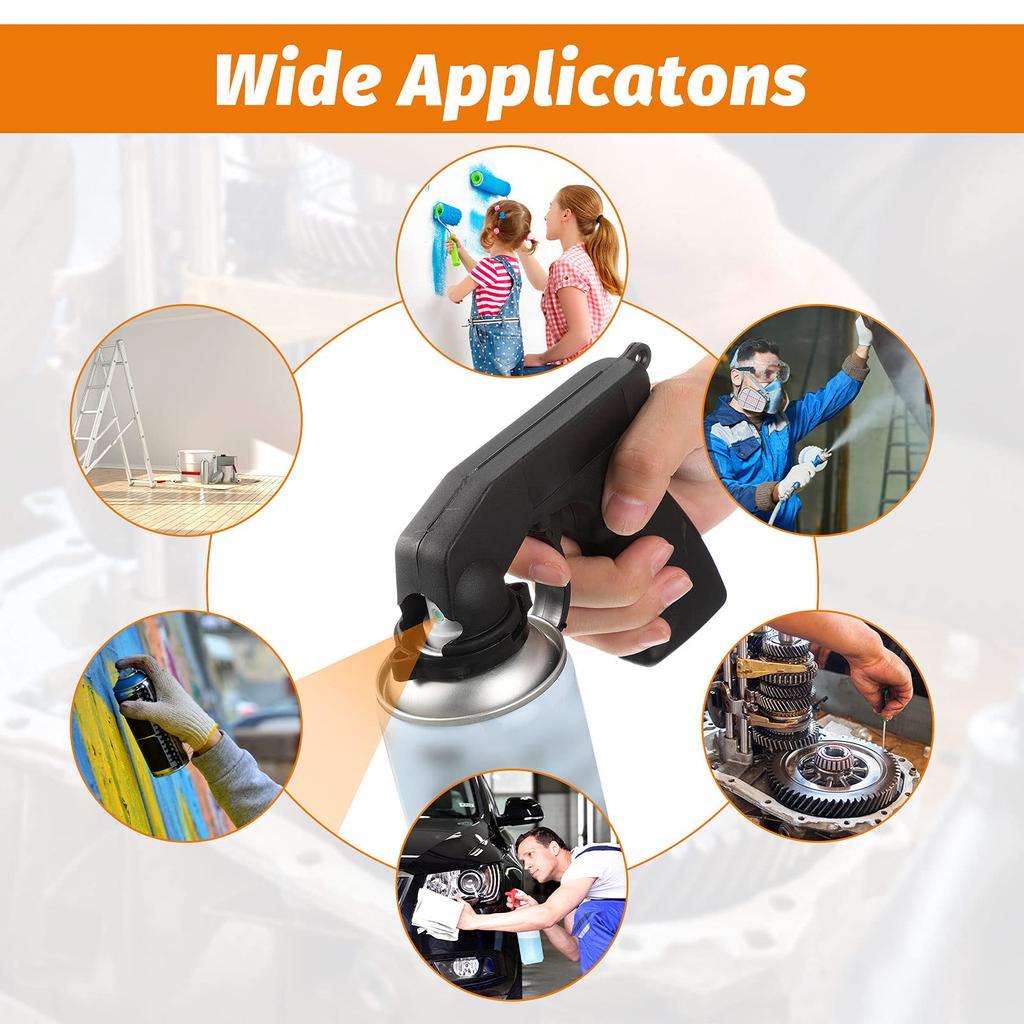 1 Pcs Plastic Portable Spray Paint Handle, Universal Reusable Car Color Changing Film Pasting Self Spraying Hand Spray Gun