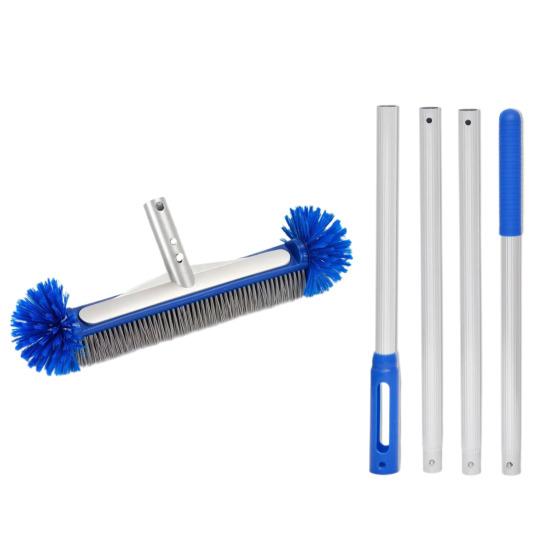 

Щетка для чистки бассейна Угловая щетка-скребок Головка щетки Полусферическая с ручкой Широкая щетина