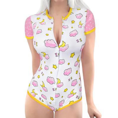 [LittleForBig] Adult Romper [Sleep Timing] Front Opening Unisex XS