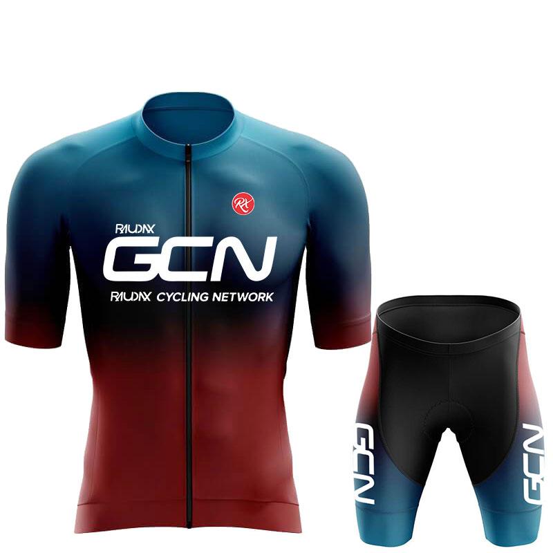 2024 RAUDAX GCN Summer Road Bike Cycling Clothing Men's Short Sleeves Cycling Jersey Triathlon Mountain Bike Sport Cycling Suits